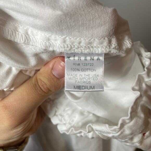 Xirena Draper Pants in White Oysterette SZ MEDIUM Cotton Pull-On Pants EUC - Picture 12 of 13